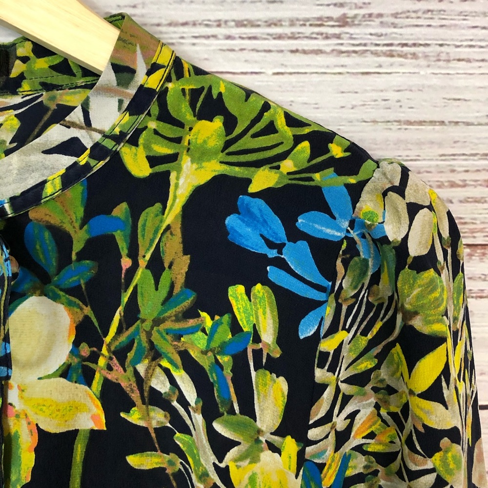 J. Crew Watercolor Silk Floral Dress - Picture 6 of 8